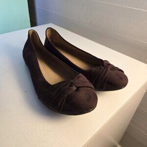 Maroon Suede Flats - Report, Size 8.5